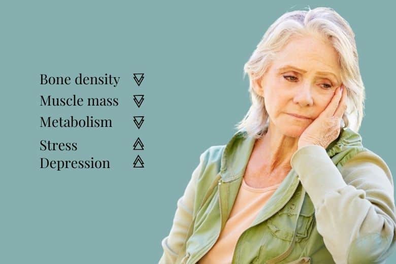 depressed woman looking away