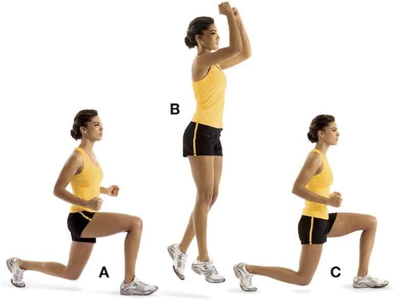 jumping lunge
