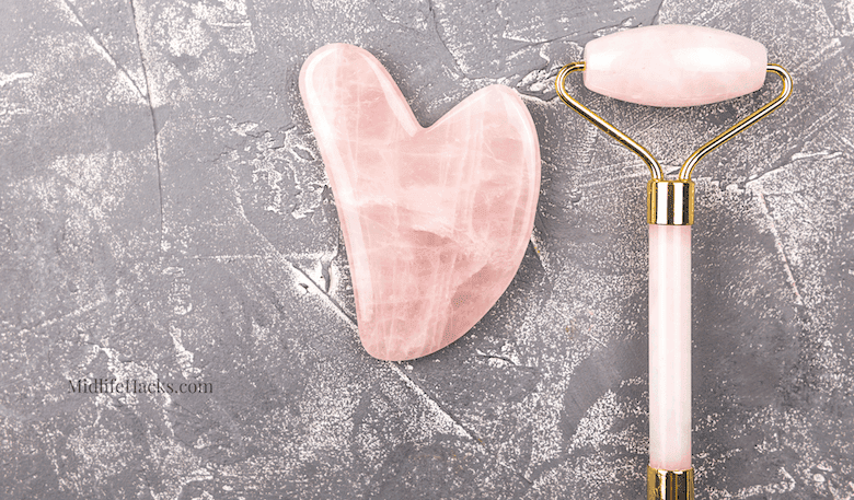 Gua Sha stone & roller - self-massage tools