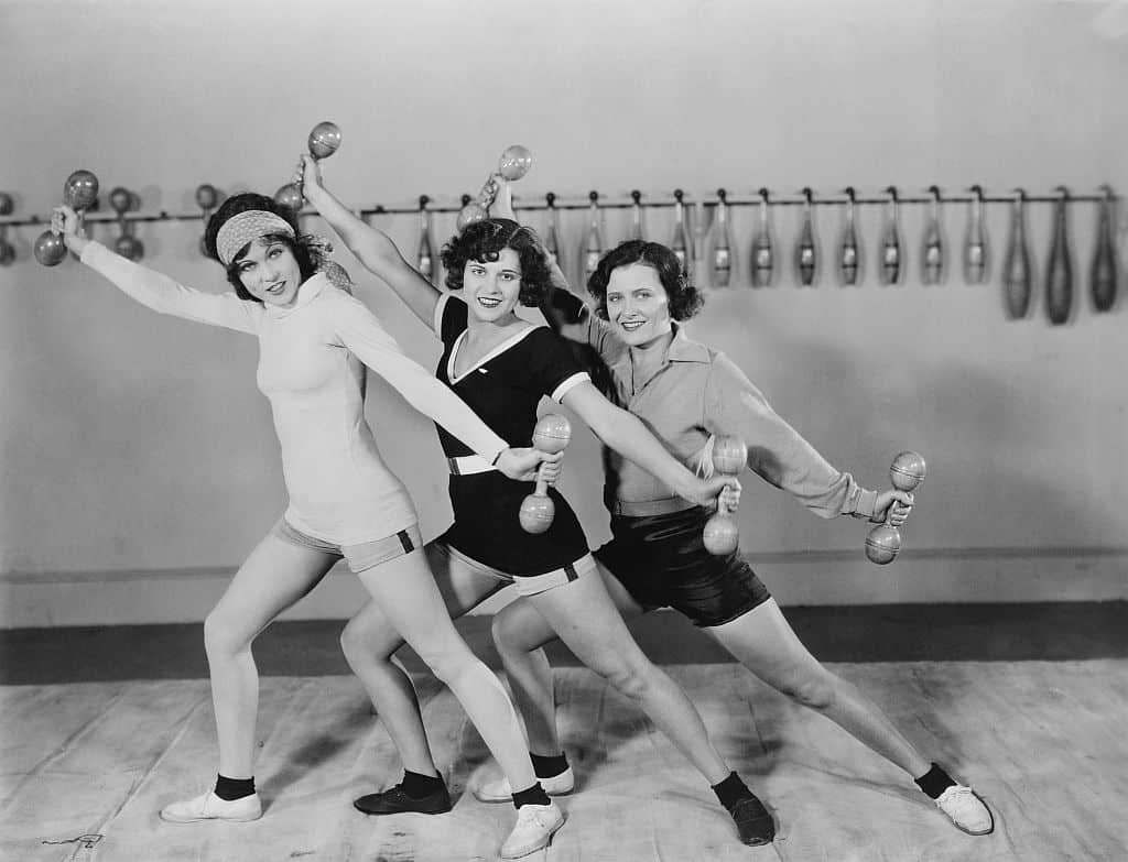 fitness and exercise in the old days not the best compression tops