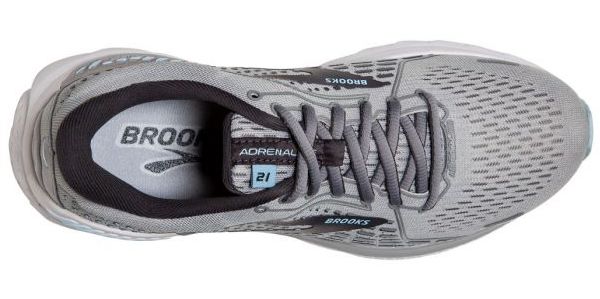 Overhead shot of one shoe featuring the Brooks Adrenaline GTS 21 for women 