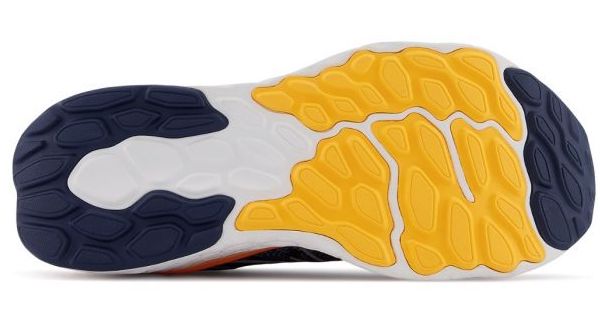 A view of the sole of the New Balance Fresh Foam v12 shoe