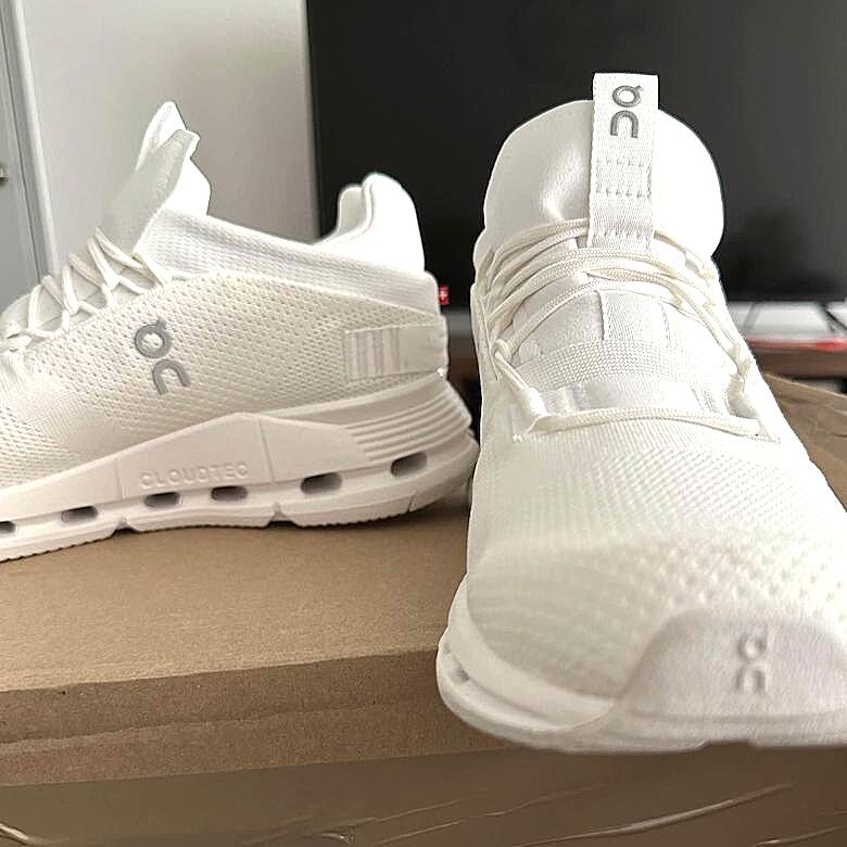ON Cloudnova white shoes